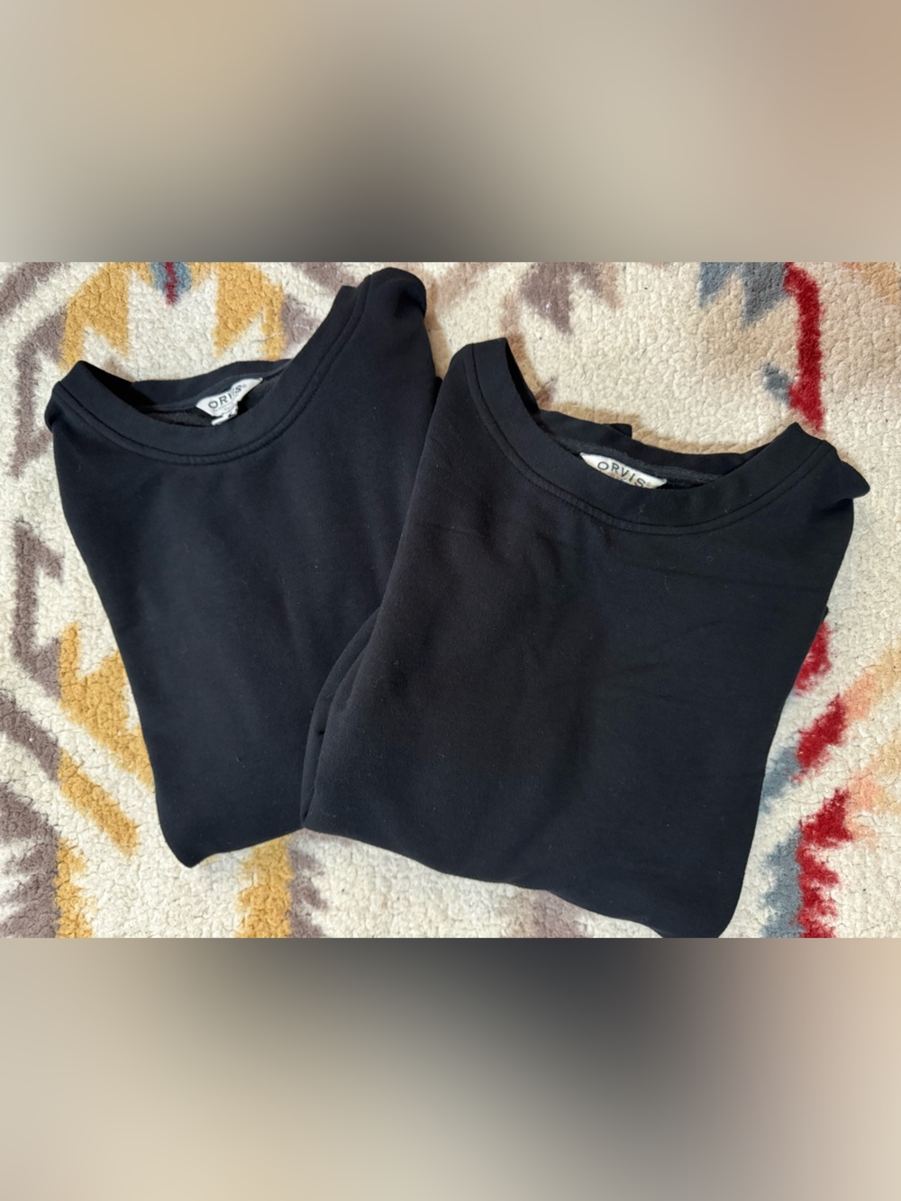 Orvis 2 pack - Black Crewneck Sweatshirt